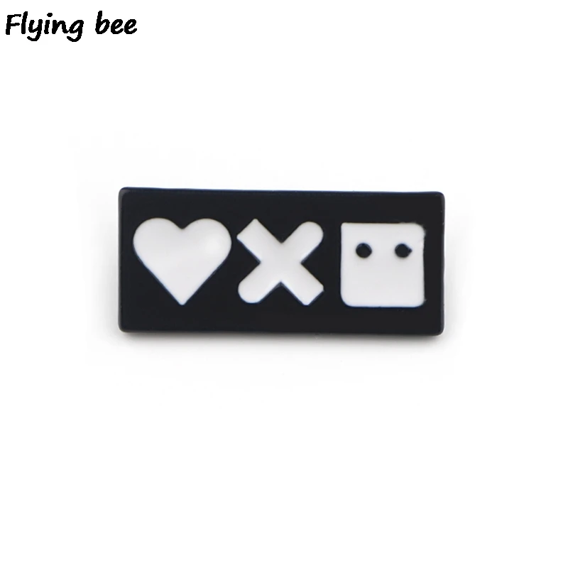 20 шт./партия Flyingbee Love, Death& Robots клевый значек эмалированная булавка для одежды, значок для рюкзака, забавная Милая брошь с отворотом X0406