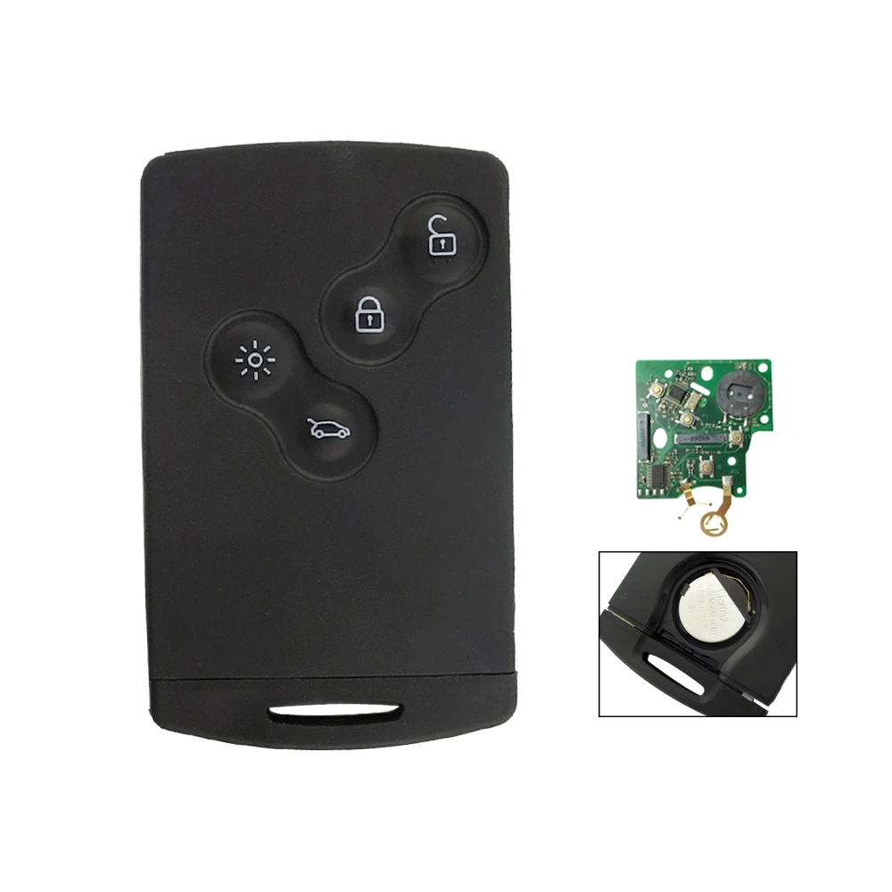 Okeytech FSK 433Mhz PCF7952 ID46 chiave Smart Card remota per Renault Megane 3 Laguna 3 Scenic Clio 2008-2016 HSN14/VA2 Fob senza chiave 9 图1