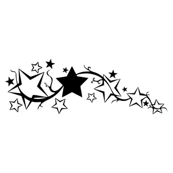 

Car Styling Bright Stars Car Stickers Decals Waterproof Sunscreen Motorcycle Accessories Pvc 23cm X 8cm