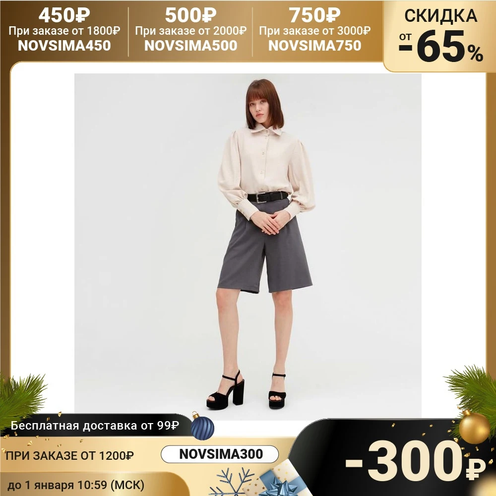 Women's shorts MINAKU color graphite Clothing for women s | Женская одежда