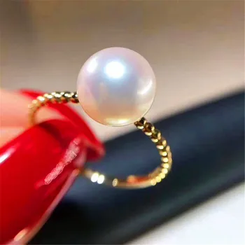

Simple Big Pearl Rings Settings Women DIY Pearl Rings Holder S925 Sterling Silver Pearl Jewelry Findings