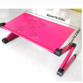 

Laptop desk Magnesium alloy ABS With big fan Collapsible Dormitory artifact folding table Lazy office bed desk