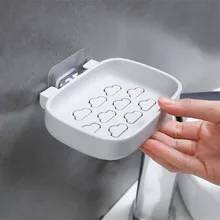Милый Ванная комната душа мыло коробочка, мыльница: отделение для хранения ювелирных изделий лоток держатель Чехол всасывания Ванная комната Творческий мыльница
