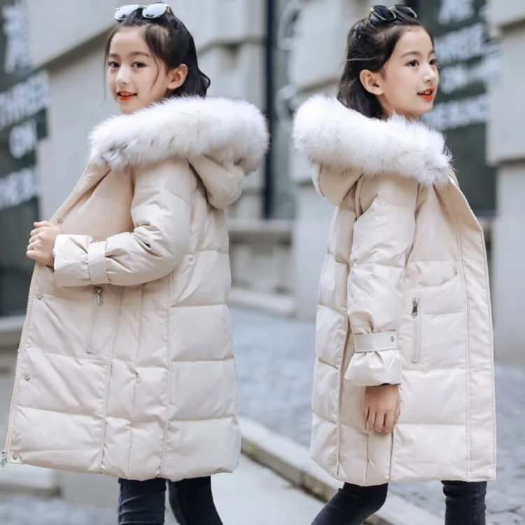 

Children's Cotton-padded Clothes Girls Long Cotton-padded Jacket 2019 New Korean Children's Clothing Girls Winter Coat