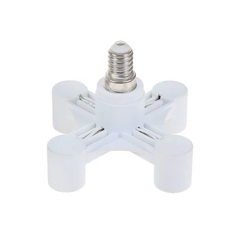 

Adapter from base E14 to 4xE14, white 1997091