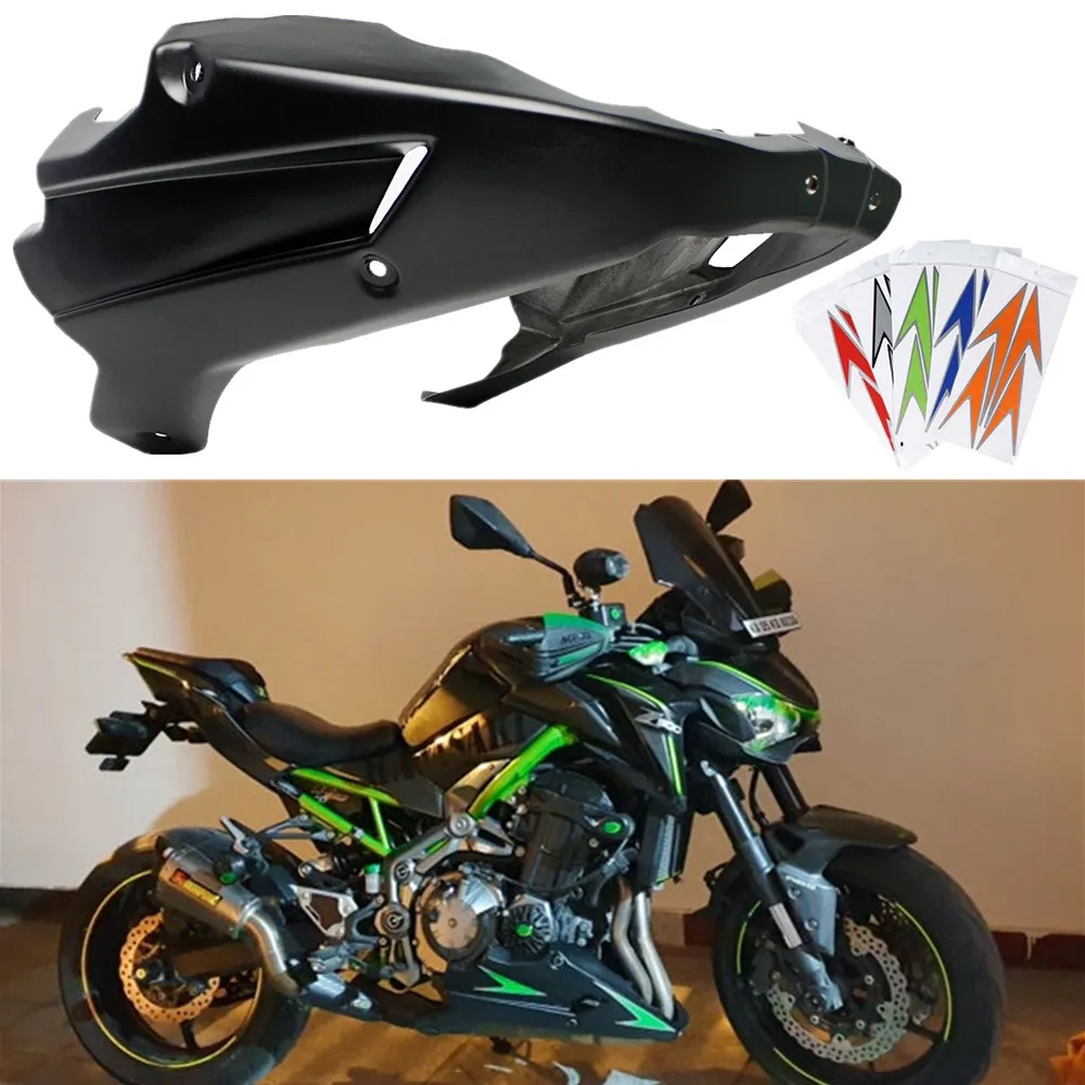 Lorababer Pancia per motocicletta Spoiler Carenatura per Protezione per pannello telaio ribassato per Kawasaki Z900 Z 900 Z-900 2020 2021 Protezione per copertura motore Aspetto in fibra di carbonio