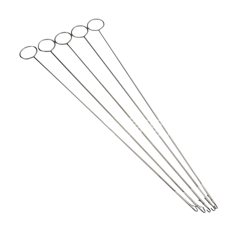 Gancho de volteador de bucle de costura de acero inoxidable, tubos de tela giratorios, tiras de correa, accesorios de herramienta de corte artesanal, 1 ud.