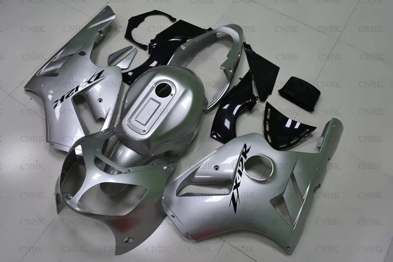 Обтекатели для Kawasaki Zx12r 00 01 обтекатель мотоцикла Zx 12r Abs 2000 2001 Серебро|Полные