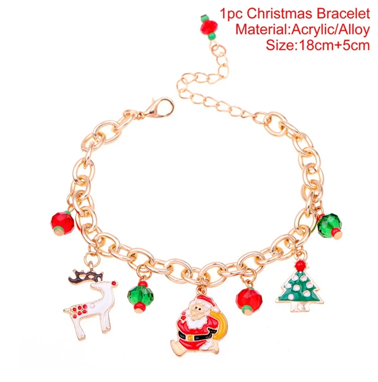 QIFU, Рождественская оправа для очков, повязка на голову, рождественские украшения, рождественские предметы, подарок, вечерние рождественские украшения, год Noel - Цвет: Bracelet Style I