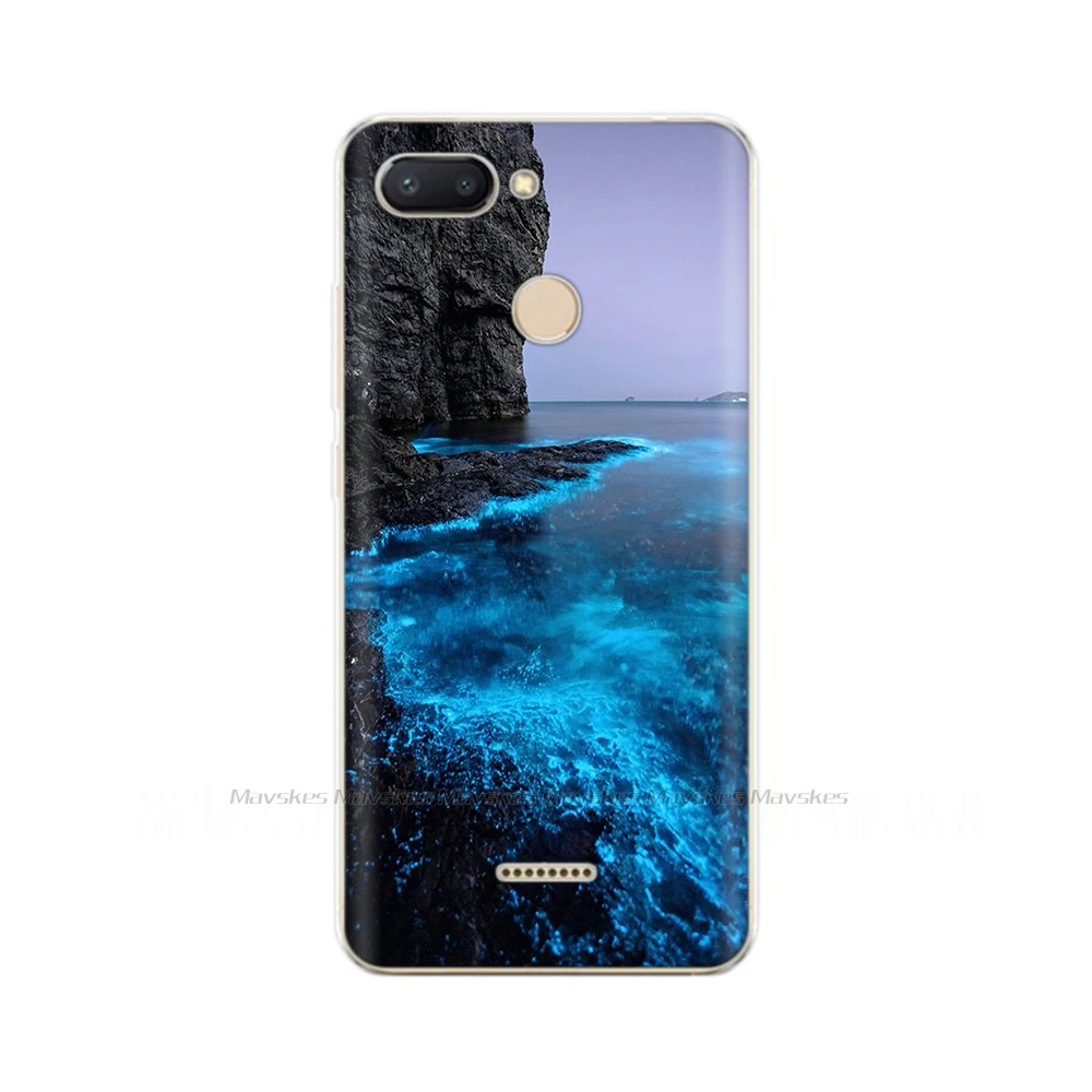 Ốp Lưng Silicon Cho Xiaomi Redmi 6 Ốp Lưng Bảo Vệ Toàn Mềm Mại Ốp Lưng TPU Ốp Điện Thoại Cho Redmi 6 Pro Redmi6A 6 Một Ốp Lưng Coque 