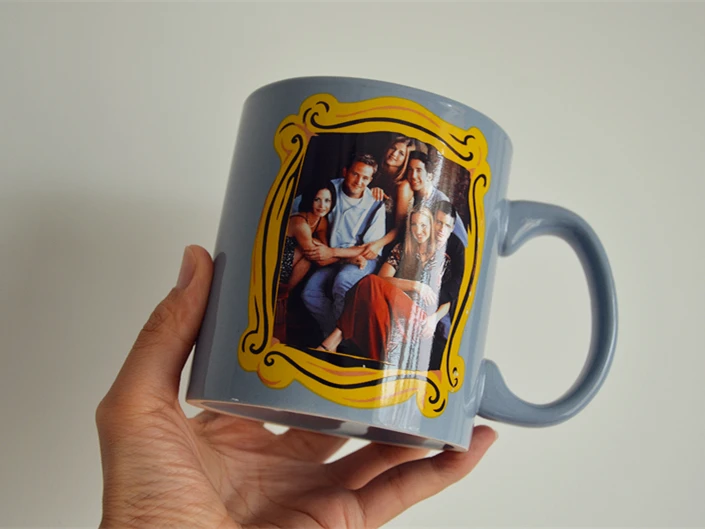 New Friends TV Show Monica Photo Frame Door Yellow Ceramic Coffee Tea Cup Mug | Дом и сад