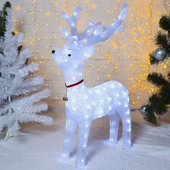 

The figure is acrylic. "Deer head up" 80x40x53 cm, counter. low voltage, 96 LED, 24 V 3613096