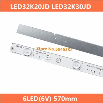 

New 3 PCS/set 6LED(6V) 571mm LED backlight strip for Hisense 32" LED32K20JD LED32K30JD E227809 LED32EC260JD LED32EC110JD HXF-S