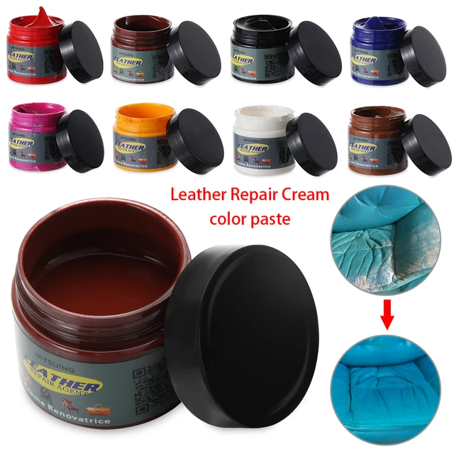 RYRA 50ML Car Care Liquid Leather Repair Kit Auto Complementary Color Paste  Car Seat Sofa Scratch Cracks Paint Care 11 Colors