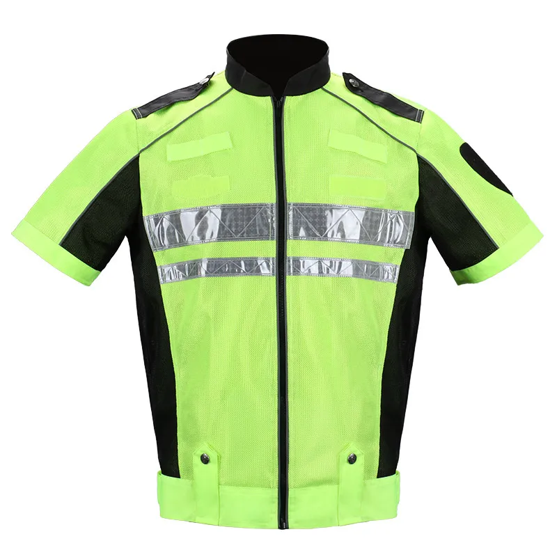 

Светоотражающая мотоциклетная рубашка Moto Gear, двухцветная передняя молния