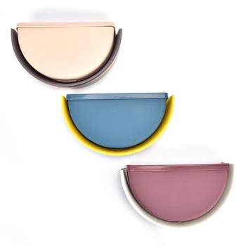 

Waste Bin Creative Folding Wall Mounted Trash Bin Recycle Bin Kitchen Cabinet Door Hanging Trash Can Holder Home Garbage Bin