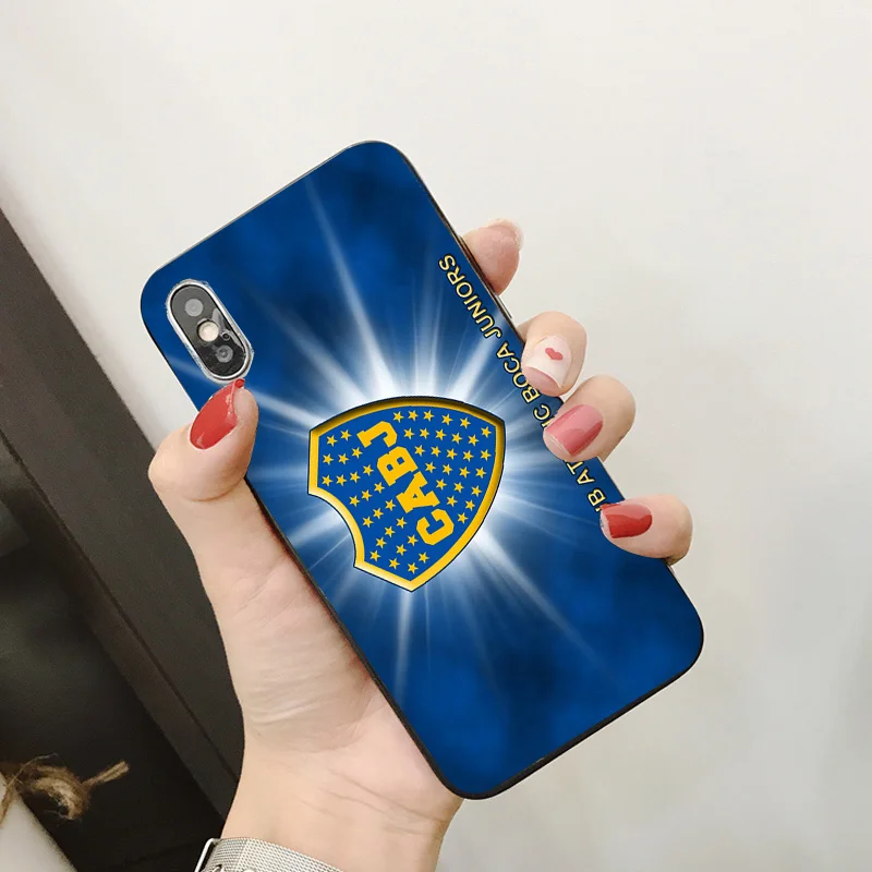Чехол для телефона для FC Boca Juniors iphone XR 11 Pro XS Max X 5 5S черный DIY черный мягкий чехол для Salvio iphone SE 7 8 6 6S Plus 7Plus