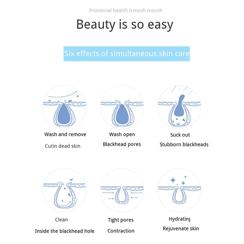 Máquina de Sucção Recarregável Pequena Bolha Poros Mais Limpo Beleza Espinha Cravo Removedor Acne Vácuo Elétrico Faial Cuidados Ferramentas 8 Beleza e saúde