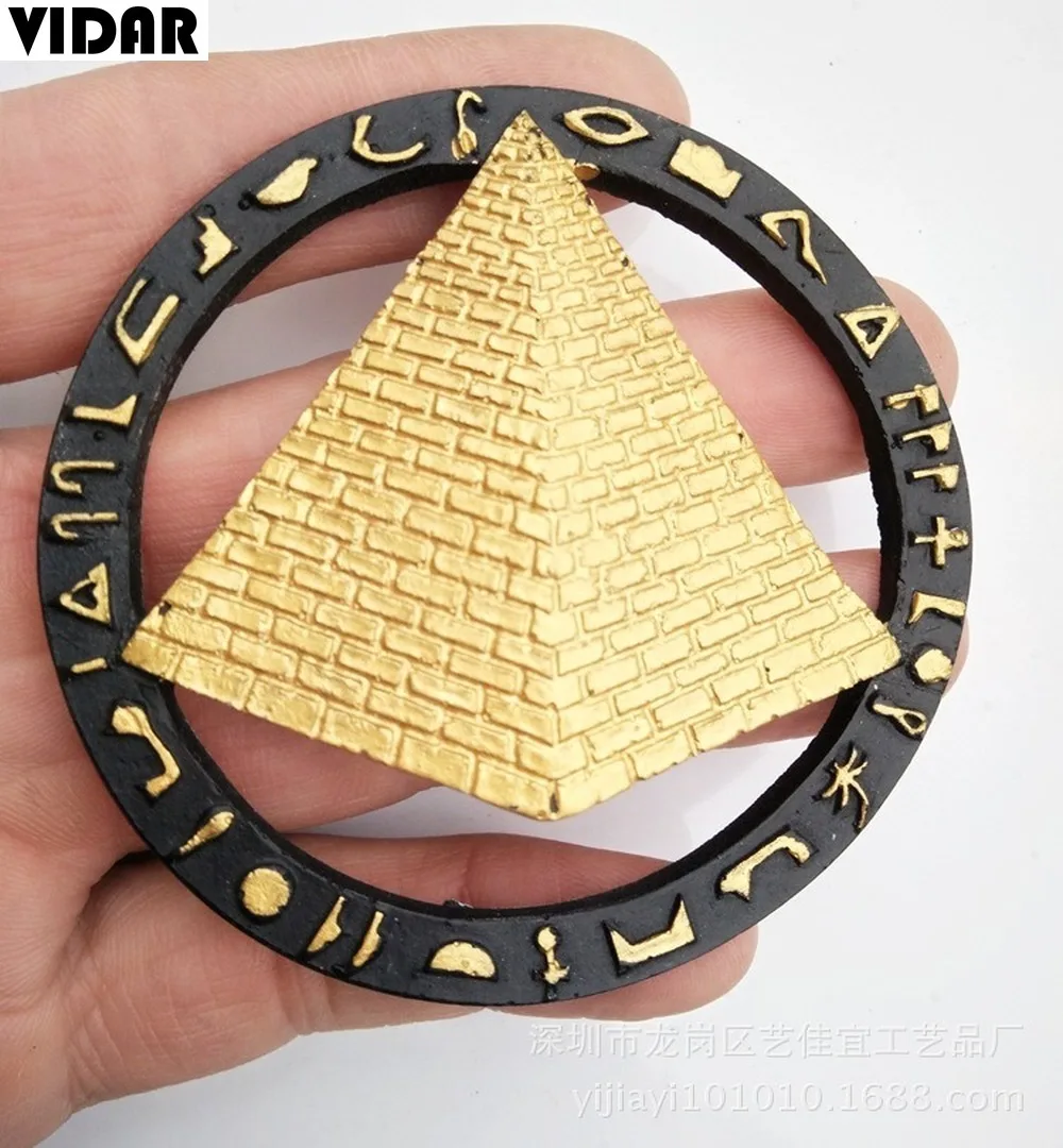 VIDAR Travel Souvenir Refrigerator Magnet Egypt Mysterious Pyramid Creative Collectible | Дом и сад