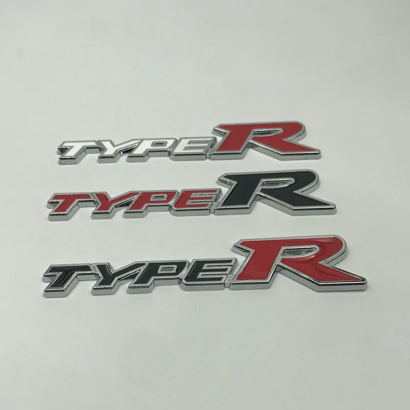 Изменение Typer наклейка на бампер применимо Honda изменение металла только наклейка на бампер Typer автомобильные брелки с логотипом 3D