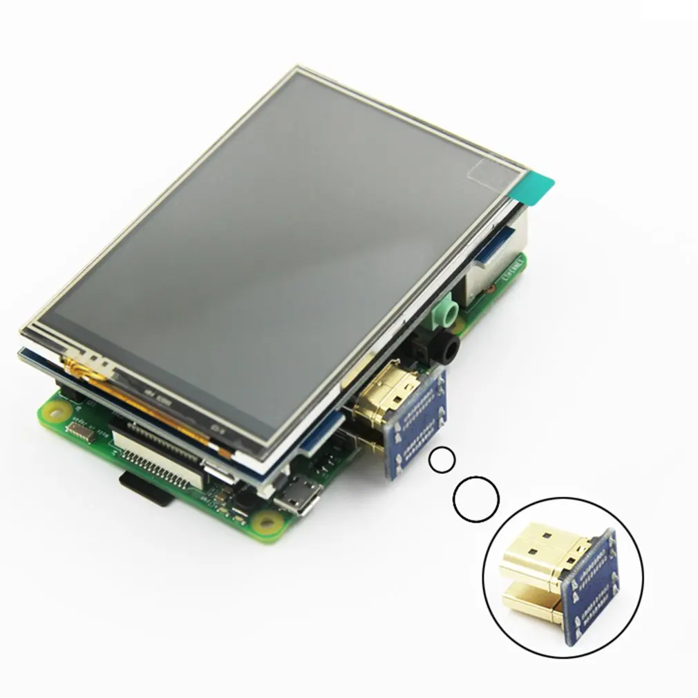 LCD module 3.5 inch Pi TFT 3.5 inch Resistive Touch Screen 3.5 inch LCD shield module HDMI interface for Raspberry pi