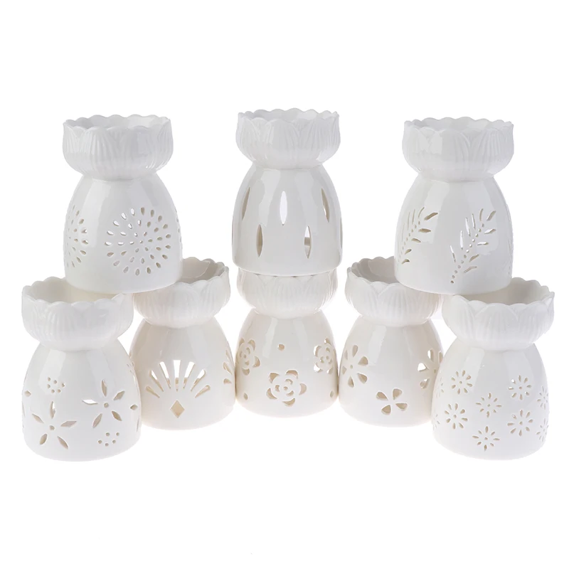 

Ceramic Candle Holder Oil Incense Burner Essential Aromatherapy Oil Burner Lamps Porcelain Living Room Home