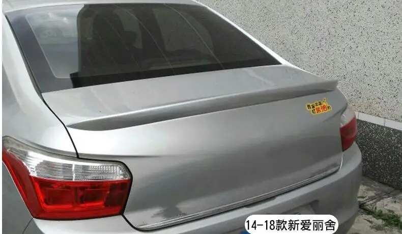 Car Styling For Citroen C-Elysee Spoiler 2014 2015 ABS Plastic Rear Trunk Roof Wing Spoiler color