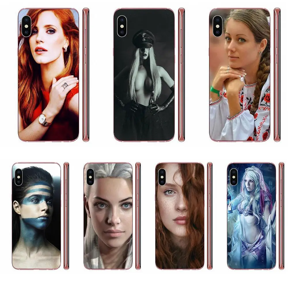 Женское лицо фантазия для Xiaomi CC9 CC9E Mi 3 4 4i 5 5S 6 6X 8 9 SE Play Plus Pro Lite A1 Mix 2 Note Мягкий