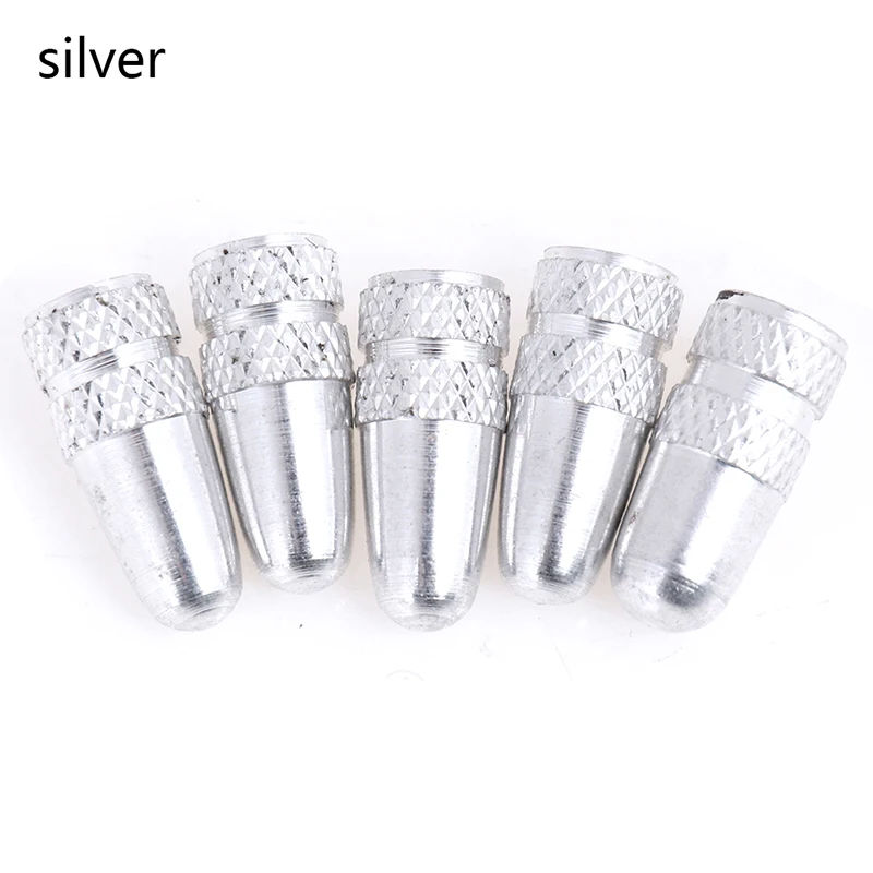 silver 5 шт./компл. Алюминиевый велосипед колпачок на клапан Presta MTB обод колеса шины стержень воздушный клапан Кепки s велосипед ультралегкий, нержавеющий ниппель камеры высокого давления Давление клапан Кепки s Пылезащитный чехол - Цвет: silver