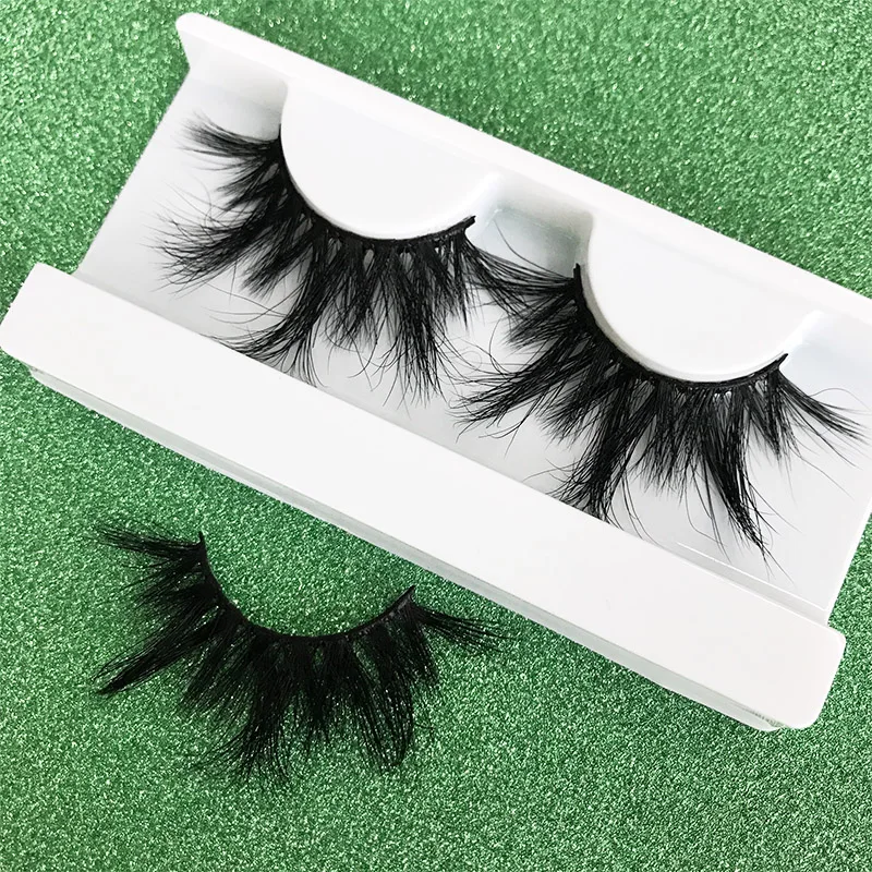 

Mikiwi 25mm E06 3D mink Eyelashes False Eyelash Crisscross Natural Long lash Makeup high quality mink lash Extention Multi-layer