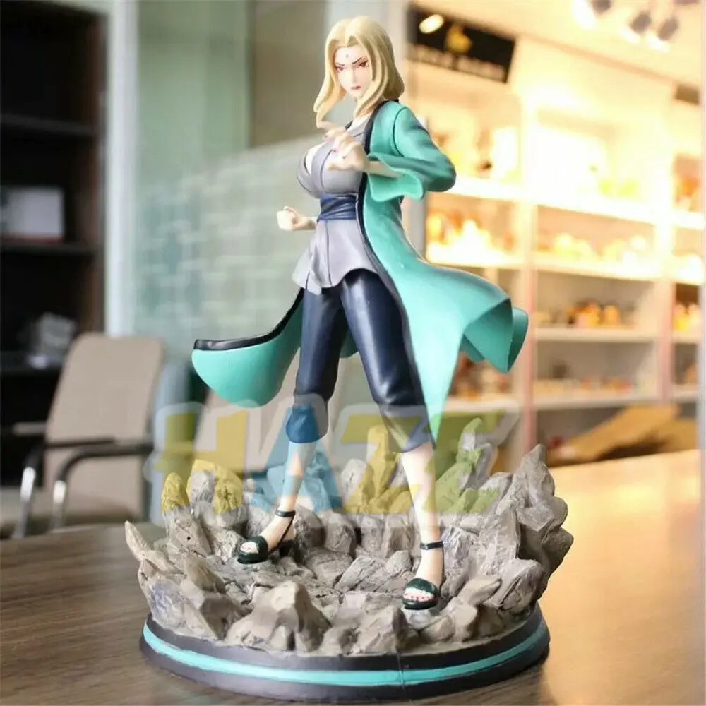 Аниме Naruto Shippuden Tsunade фигурка кукла из ПВХ игрушки Статуя Модель Коллекция Аниме Фигурки игрушки Детские подарки в коробке 28 см