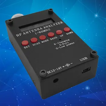 

Mini60S 1-60MHz HF ANT SWR Antenna Analyzer Meter with BT for Ham Radio N1HD