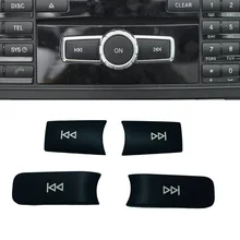 Konsola samochodowa Panel CD przełącznik głośności przycisk cekiny dla Mercedes Benz A B C E GLA CIA ML GL SLK klasa X164 W176 W245 W204 W212 tanie tanio angelguoguo CN (pochodzenie) Volume Knob Listwy do auta