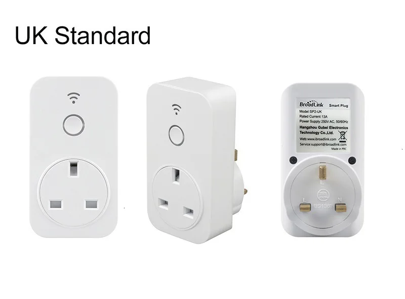 BroadLink стандарт Великобритании SP2 Wifi умная розетка 16А Голосовое управление Alexa и Google Home для Wi-Fi умного дома