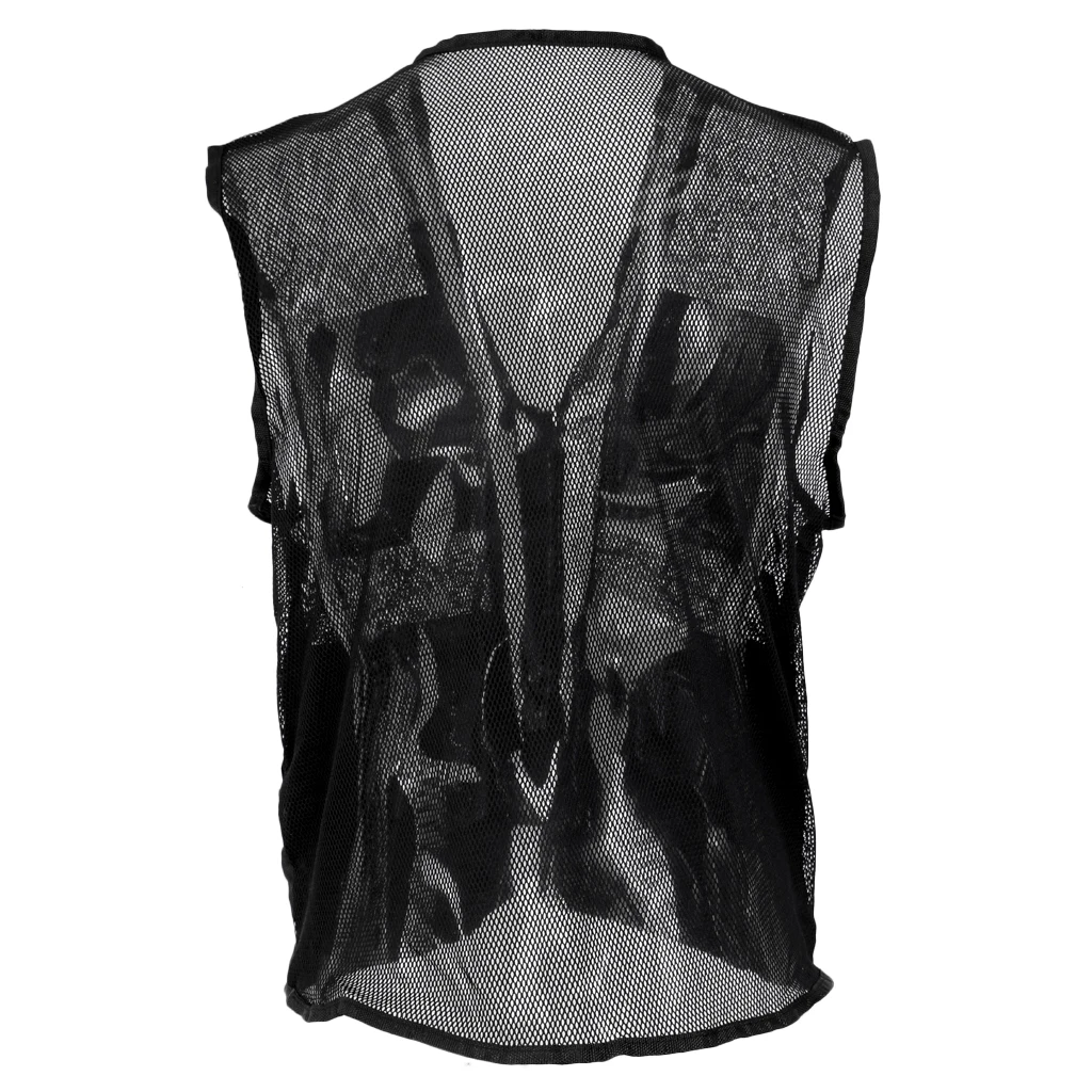 Casual Utility Hunting Fishing Travel Mesh Vest Multi pocket Photography Jackets Lightweight Quick-Drying Travel Hiking Jacket