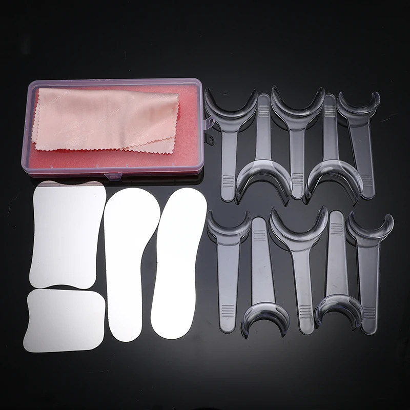 1 комплект стоматологическое зеркало Intraoral Отражатель фотография с 10 шт. роторасширитель щек губчатый Ретрактор стоматологическая клиника уход за полостью рта ИНСТРУМЕНТ