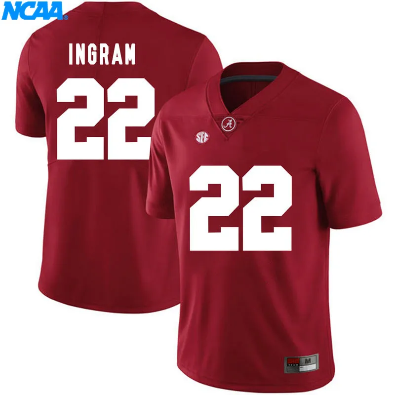 Новое поступление, высокое качество, футболка Alabama Landon Collins#26 Mark Ingram#22, спортивные майки, S-XXXL