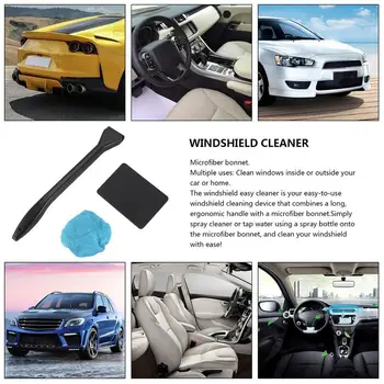 

Useful Microfiber Auto Window Car Cleaning Long Handle Car Wash Brush Dust Car Care Windshield Towel Handy Washable Car Cleaner