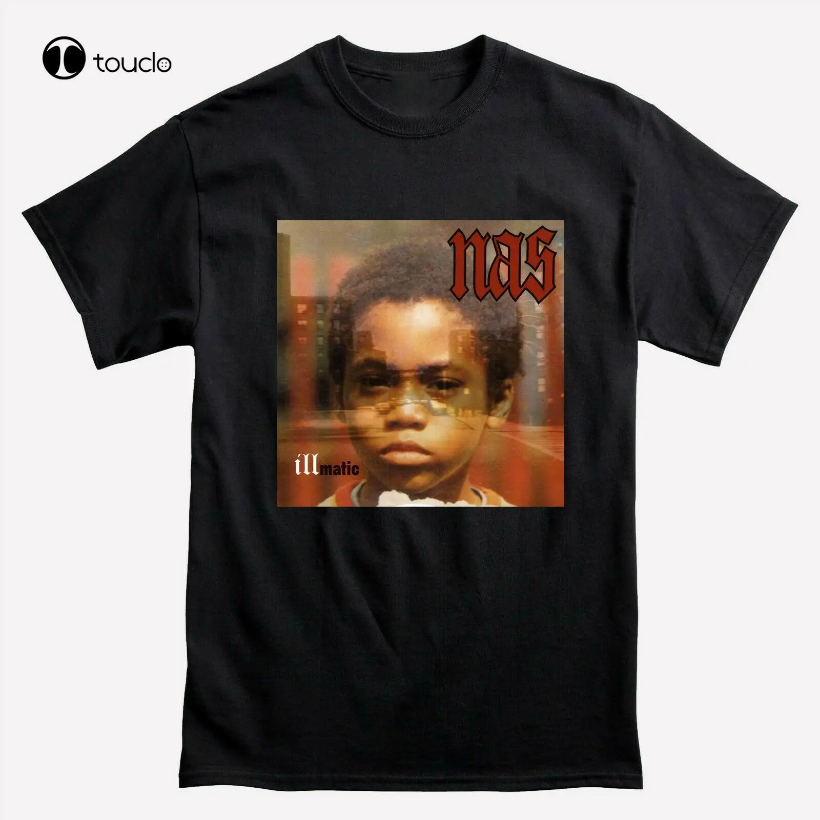 Vintage Nas Illmatic Album Cover Black T-shirt Size Xs-5xl Custom ...