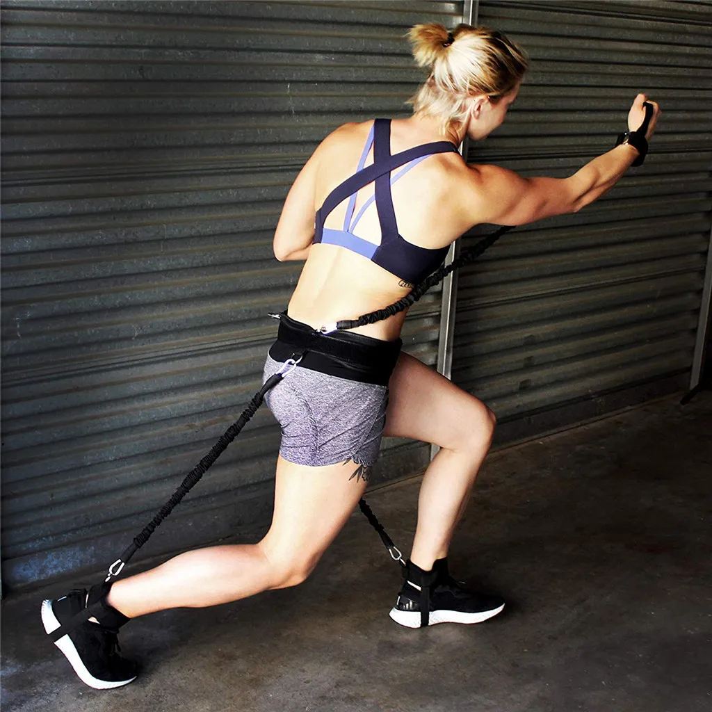 Спортивные фитнес-Эспандеры набор для тренировки ног и рук бокс Муай Тай