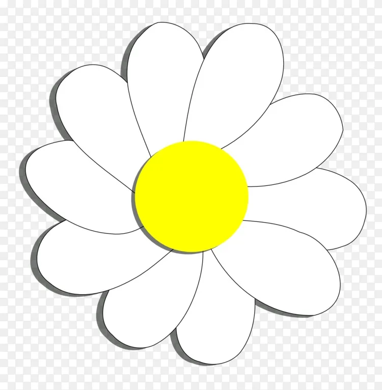 花瓣剪贴画-卡通花