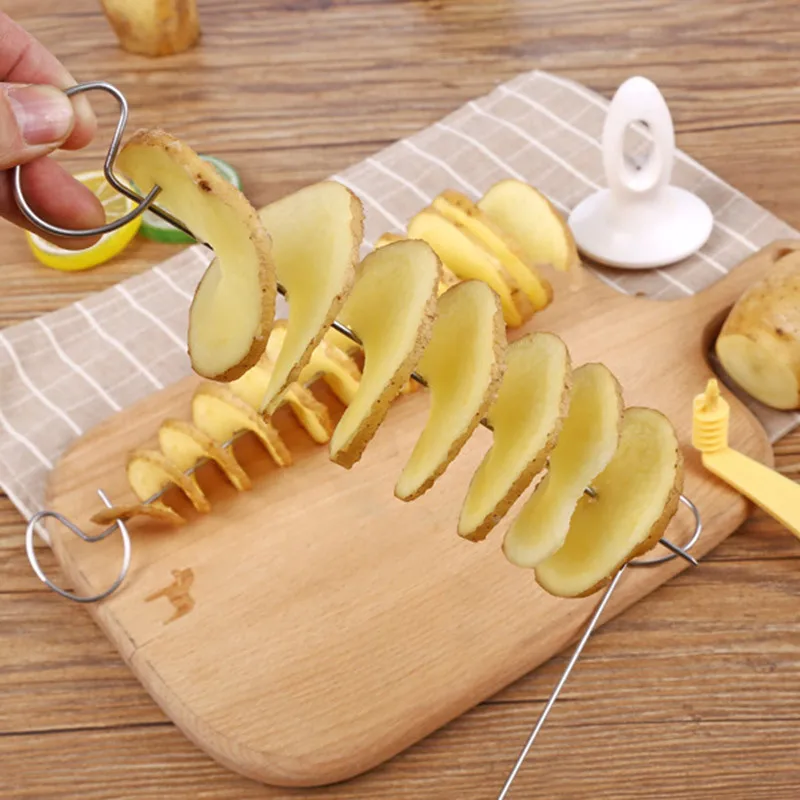 Curly Fry Cutter, Twisted Potato Slicer For Potato Carrot Cucumber Eggplant  Potato, Spiral French Fry Cutter, Twister With Strong Base, Potato Peeler  For Restaurant, Kitchen Tools, Kitchen Stuff, - Temu New Zealand