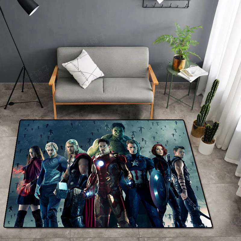 Аниме Мстители Marvel Капитан Америка дверной коврик ковер пол спальня коврик нескользящий коврик мультфильм подарок - Цвет: Style 13