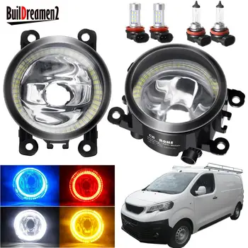 

Angel Eye Fog Light H11 Car Front Bumper Fog Lamp with Halo Ring DRL 12V For Citroen Jumpy Box 2010 2011 2012 2013 2014 2015