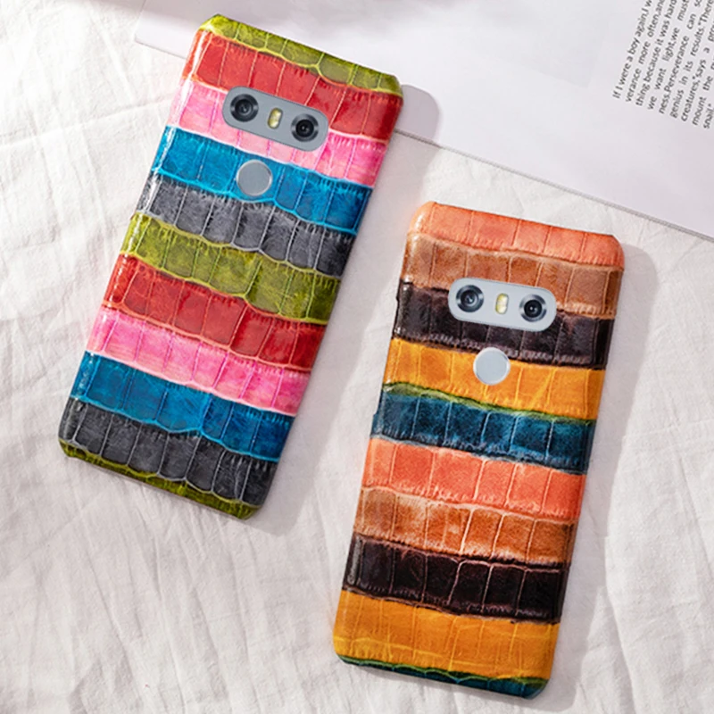 

Genuine Leather Phone Case For LG G6 G7 G8s ThinQ G3 G4 G5 V10 V20 V30s V40 V50 Thinq Q6 Q7 Q8 K50 K4 K8 2017 K10 2018 case