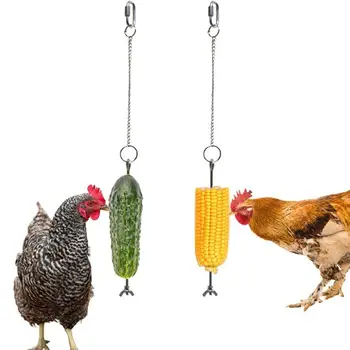 

Bird Feeder Chicken Duck Feeder Food Holder for Hen 2Pcs Removable Hanging Pet Bird Chicken Feeder Food Dispenser Container Tool