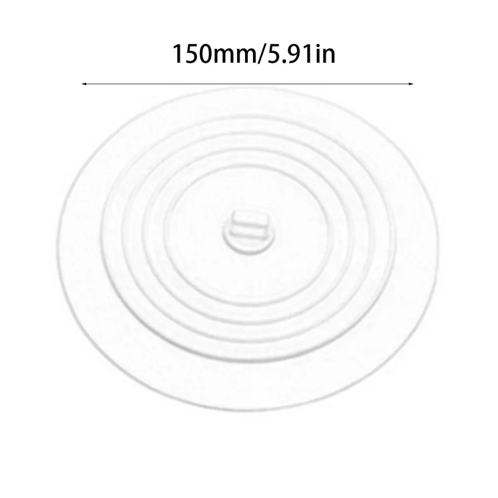 Leakage-proof Water Stopper Basin Sink Hair Catcher Round Silicone Flat Cover Kitchen Drain Plug Universal