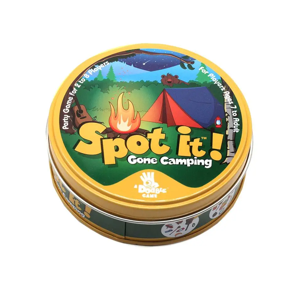 Высокое качество настольная игра дети пятно карты It Go campingанглийская Версия Совершенно новая с металлической жестяной коробкой хип Спорт