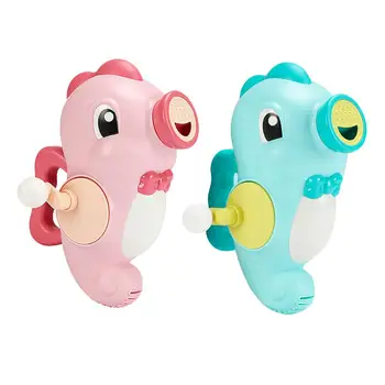 

Baby Bath Toy Seahorse Spray Water Gun Bath Pumping Water Play Boy And Girl ABS Environmental Protection Bath Toy Shower Toy