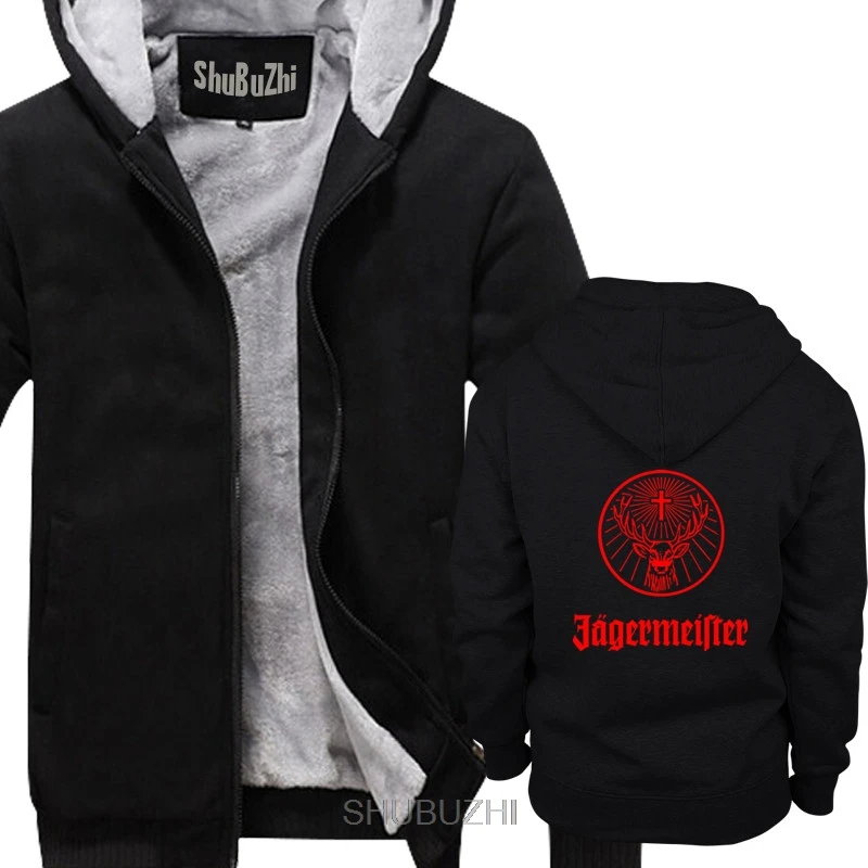 

Men's Jagermeister Music Tour Logo men thick hoodies Winter style fashion brand man hoody cool coats sbz6308